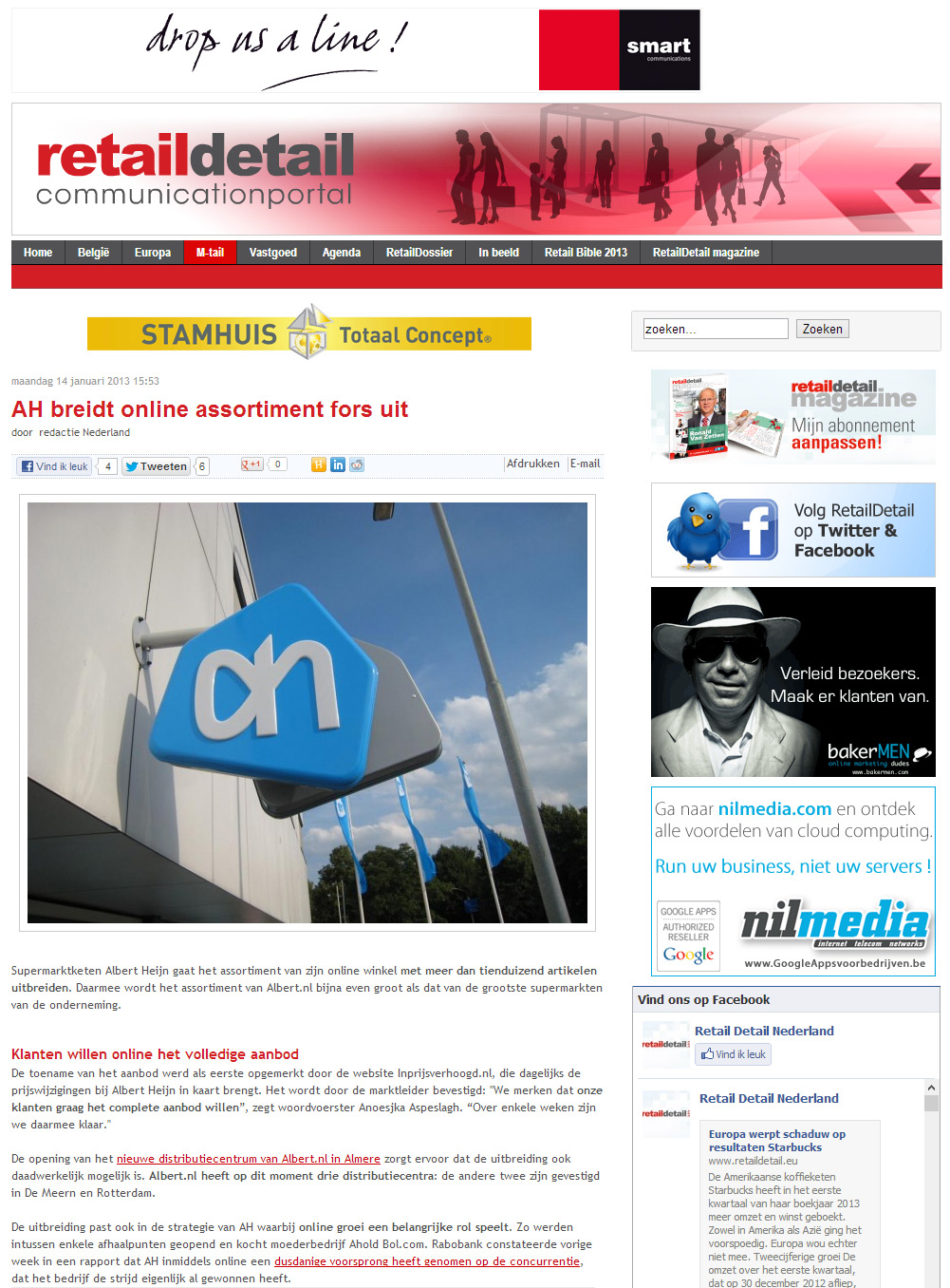 Retaildetail.nl: AH breidt online assortiment fors uit