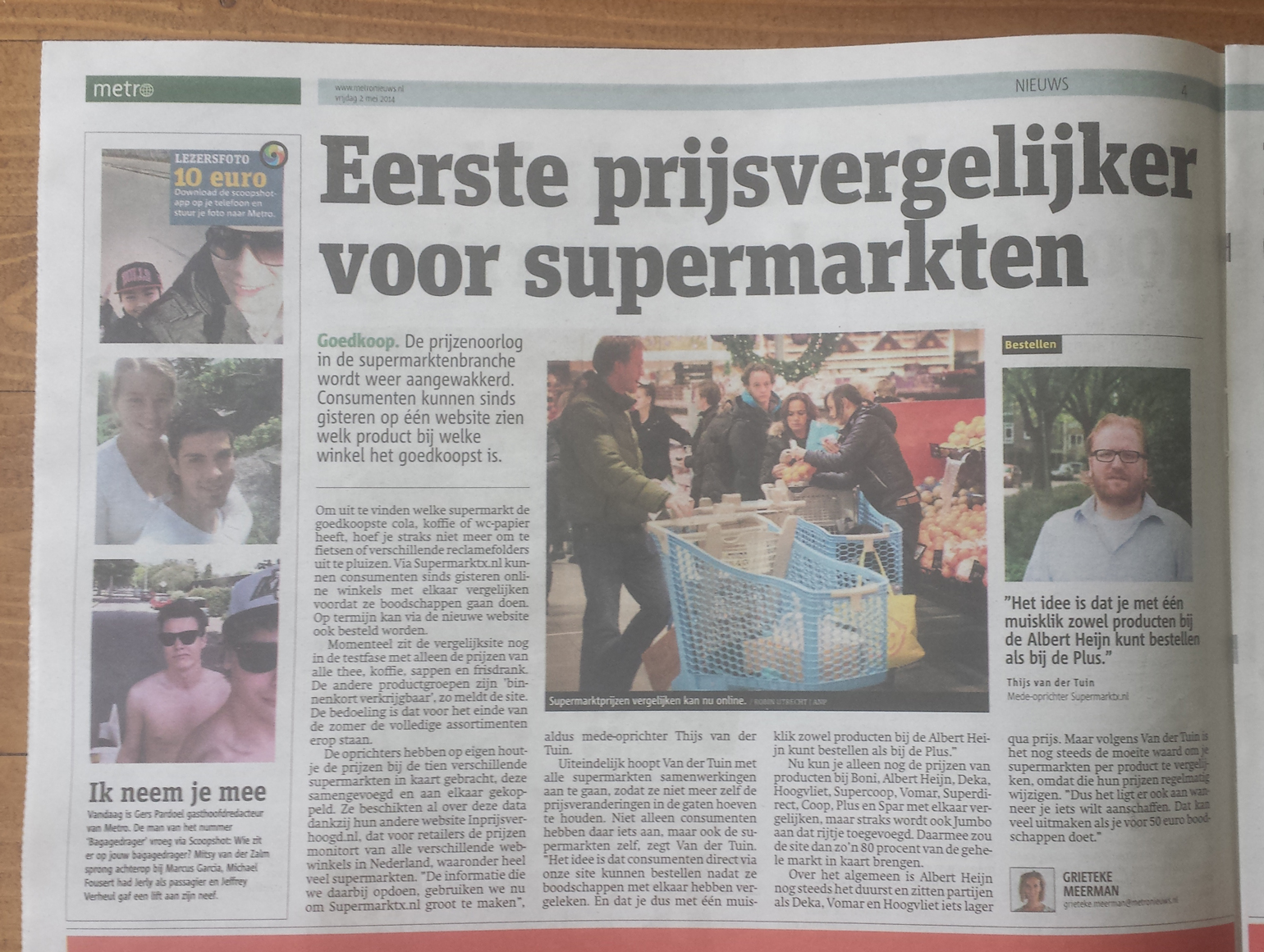 Metro: Eerste prijsvergelijker voor supermarkten