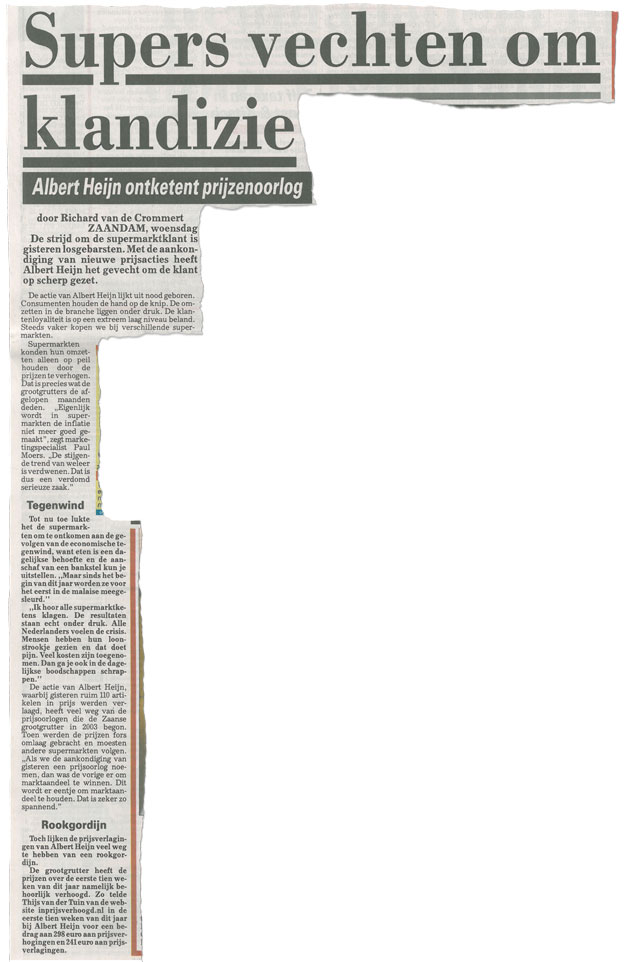 Telegraaf maart 2012